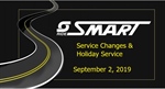 Service Changes and Holiday Service 